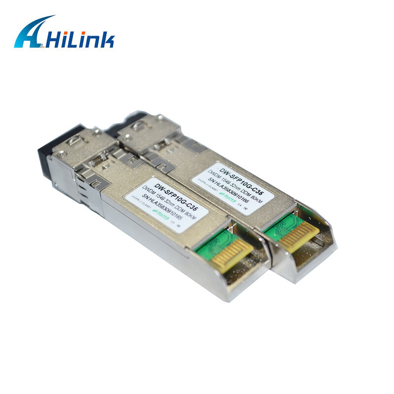 10G SFP+ DWDM Transceiver 80km 100km CH17~61 120km CH20~55 100GHz Industrial Commercial Temperature
