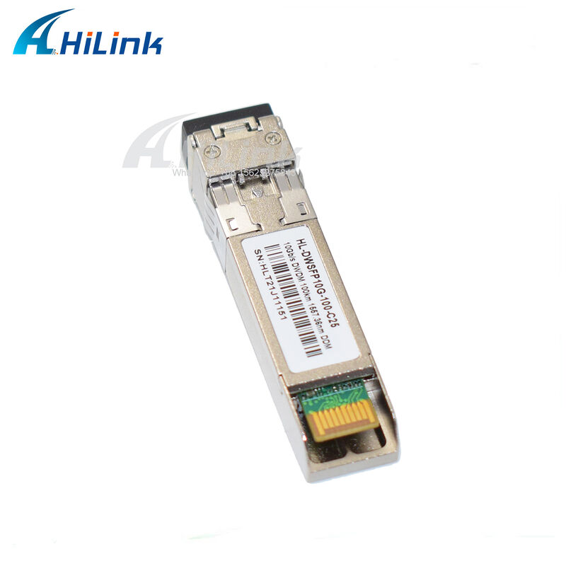 10G SFP+ DWDM Transceiver 80km 100km CH17~61 120km CH20~55 100GHz Industrial Commercial Temperature