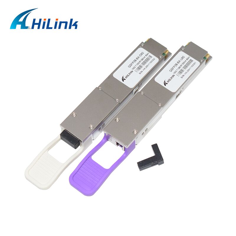 Hilink QSFP28-BX-U80/D80 100Gb/s BIDI optisches Transceiver-Modul mit 80 km Reichweite für 100G Ethernet