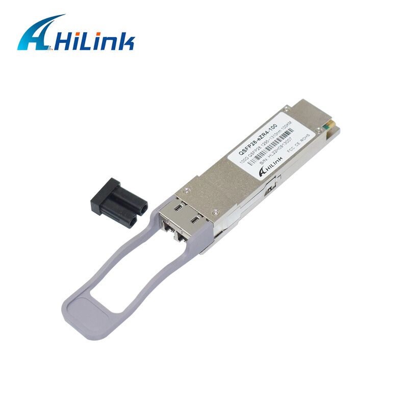 Hilink 100G QSFP28 Optical Transceiver Modul mit 100km Entfernung 100G Datenrate und ZR4+ Compliance