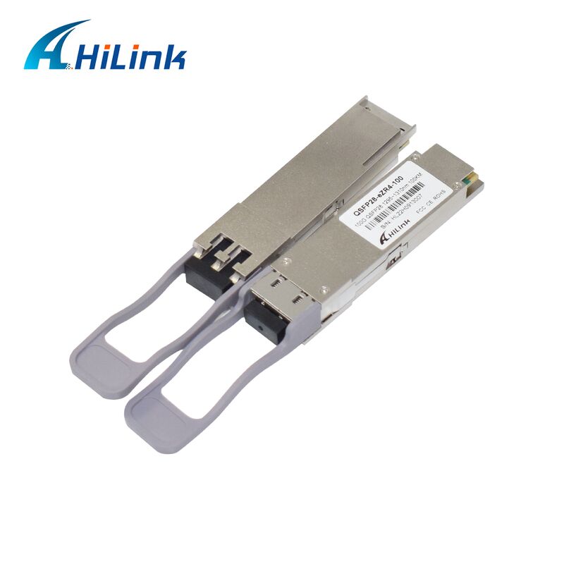 Hilink 100G QSFP28 Optical Transceiver Modul mit 100km Entfernung 100G Datenrate und ZR4+ Compliance