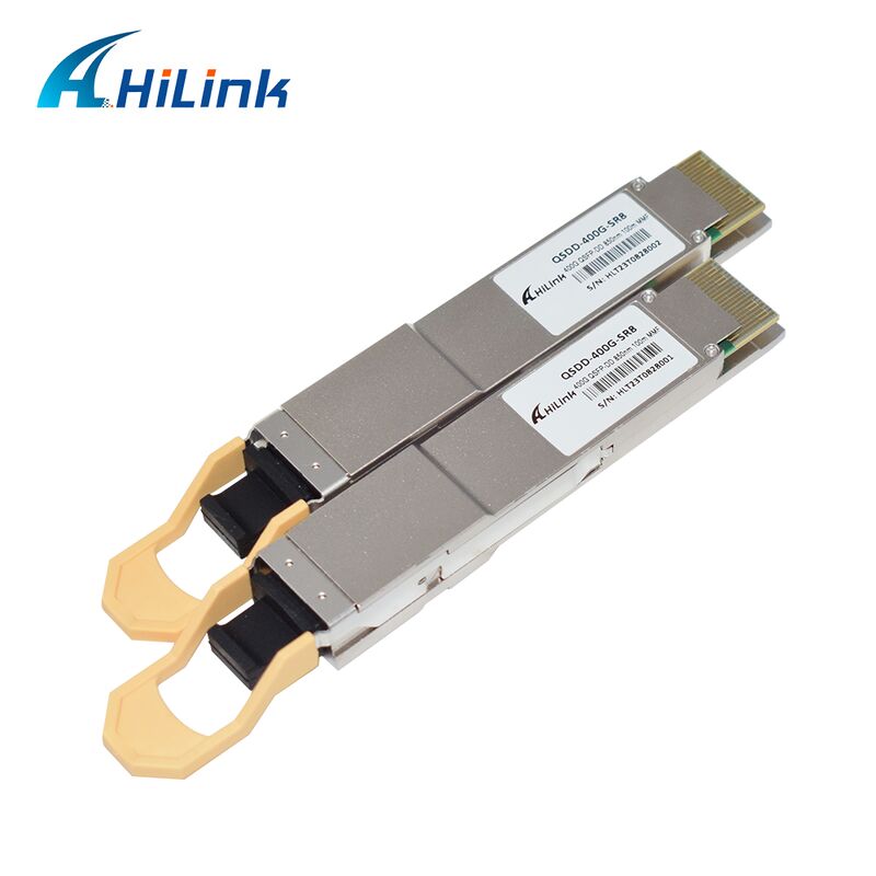 Hilink QSDD-400G-SR 400G QSFP56-DD SR8 Optical Transceiver with 400G Data Rate, 850nm Wavelength, and 100m Distance