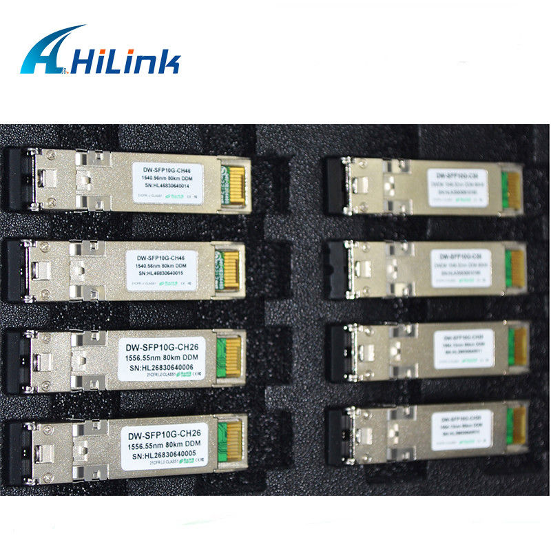 10G DWDM SFP Faser-Optik der Transceiver-Modul-Datenraten-10G 80km des Abstands-23db DDM