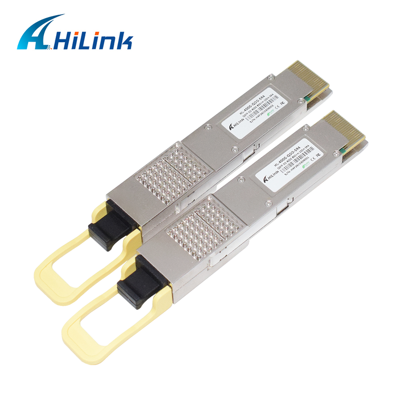 Hilink Compatible 400G QSFP-DD SR4 Optical Module with MPO-12 Connector for 100m Transmission