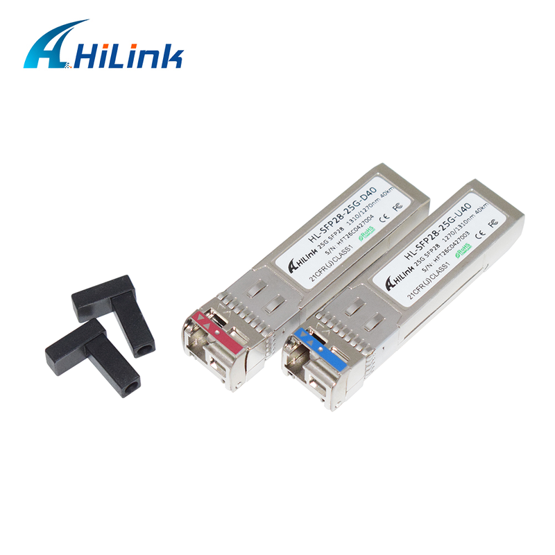 25GBASE SFP28 25G BIDI 10KM 1270/1330nm DML+PIN LC Optical Module Transceiver DOM