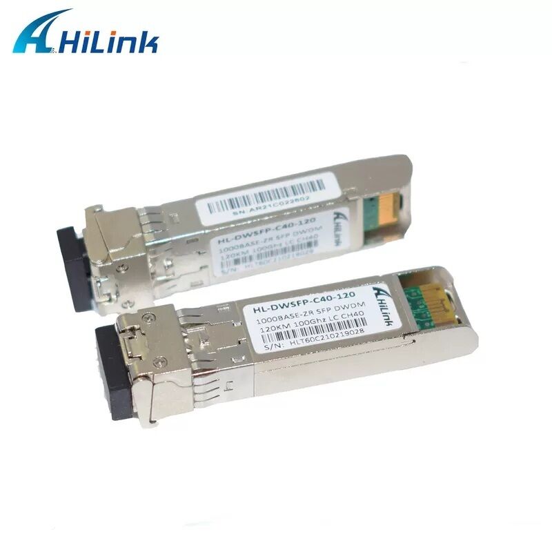 Hilink Kompatible 1.25G DWDM SFP Optical Transceiver mit Duplex LC Connector für eine Entfernung von 40 km/80 km/120 km/160 km