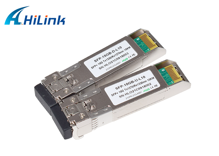 10G BiDi SFP+ optischer Transceiver mit 1270/1330nm Wellenlänge und 10KM Distanz für Single-Fiber-Übertragung