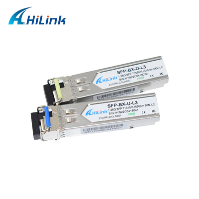 1000BASE 1.25G Verdrahtungshandbuchs BIDI SFP+ Verbindungsstück 1310nm des Transceiver-Modul-3KM/1550nm 3KM Inspektion DOM