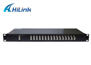 Doppelder faser-CWDM Mux Demux des Modul-1U Metallhafen 1310nm~1610nm Gestell-des Berg-16ch