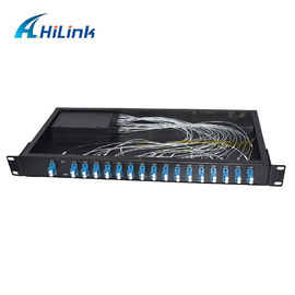 Gestell-Berg-Doppelfaser 1310nm~1610nm LC/UPC 16ch Cwdm Glas-Mux Demux 1U
