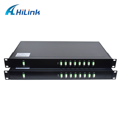 Modul 2x8ch DWDM Mux Demux brachte niedriges Gestell PDL 19 Zoll-1U LC APC an